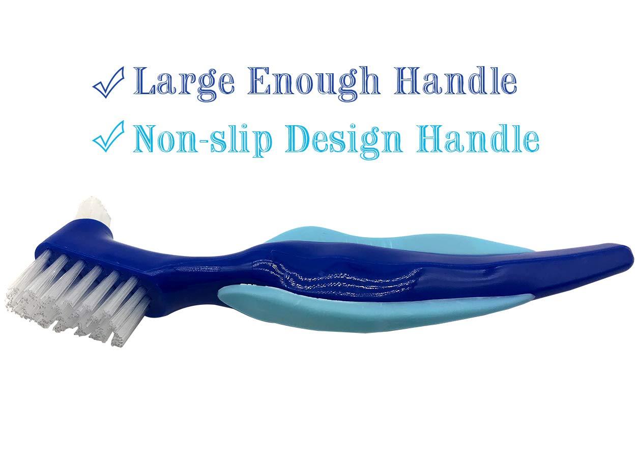 Premium Hard Denture Brush Toothbrush, Cleaning Brush, MultiLayered
