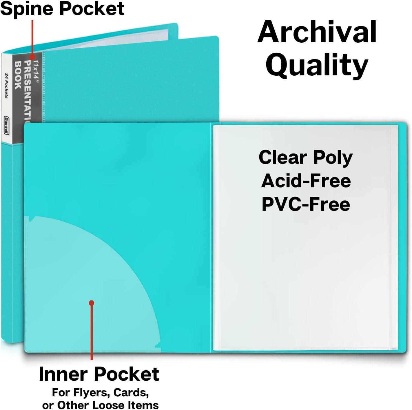  Dunwell Binder with Plastic Sleeves 12-Pocket (6 Pack