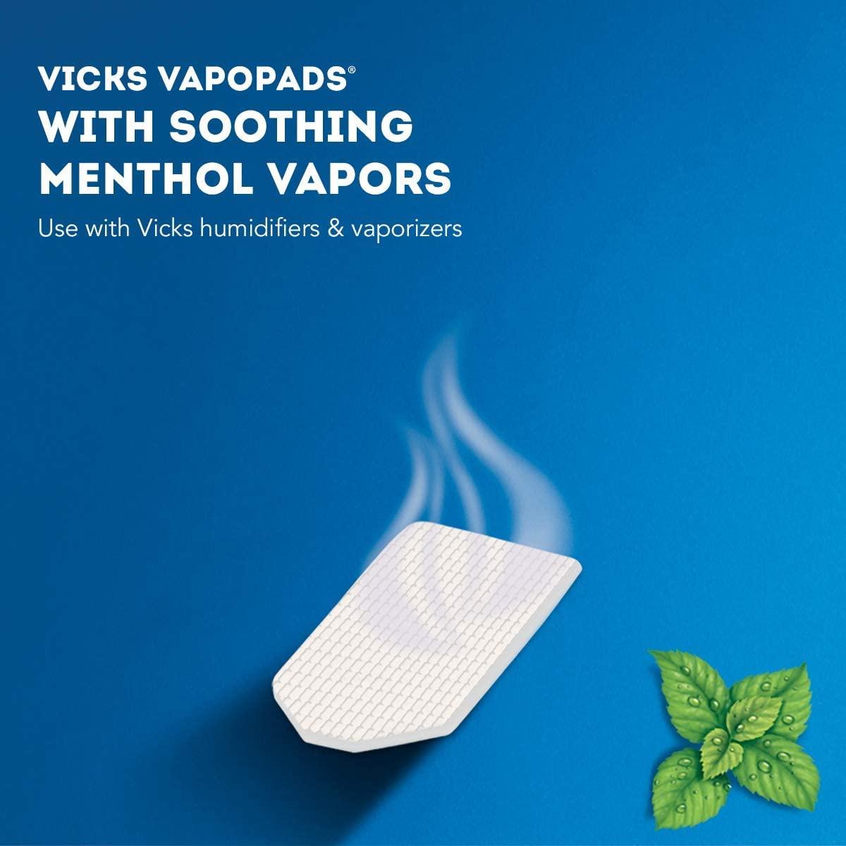 Vicks VapoPads Waterless Vaporizer Scent Pads 6 Count, Long Lasting