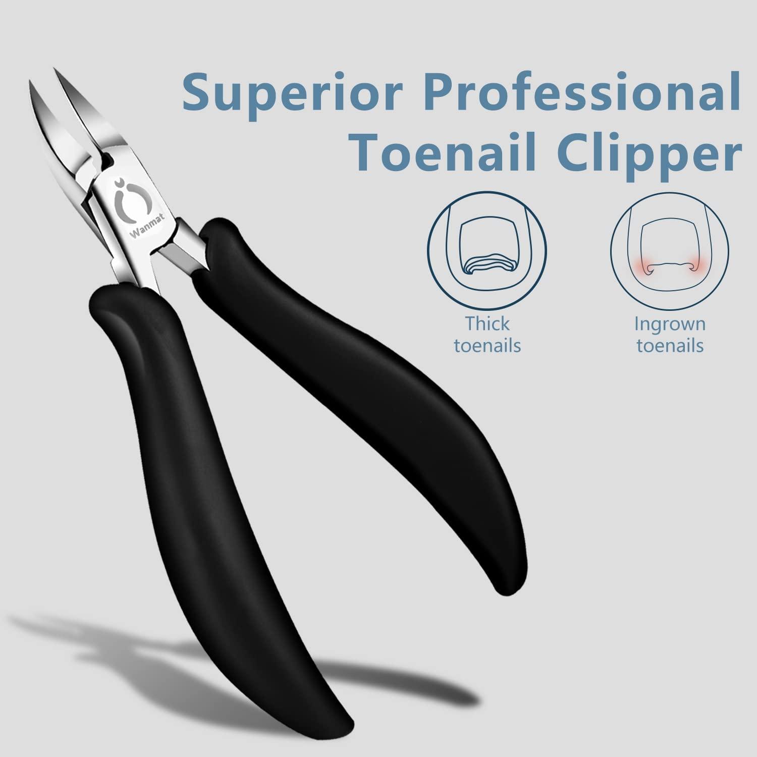 Wanmat Toenail Clippers for Thick Nails,Ingrown Toenail Treatment for