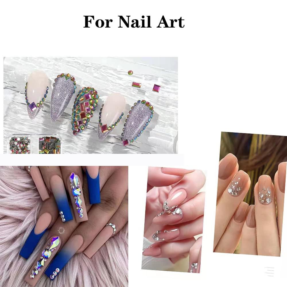 2 Sheet Rhinestones for Makeup, Nail Jewels, Nail Art Rhinestones, Nail Gems,Face  Jewels,Nails Diamond Kits for Women Nail Crystals for Nails Rhinestone for  Makeup Kit Nail Art (A)