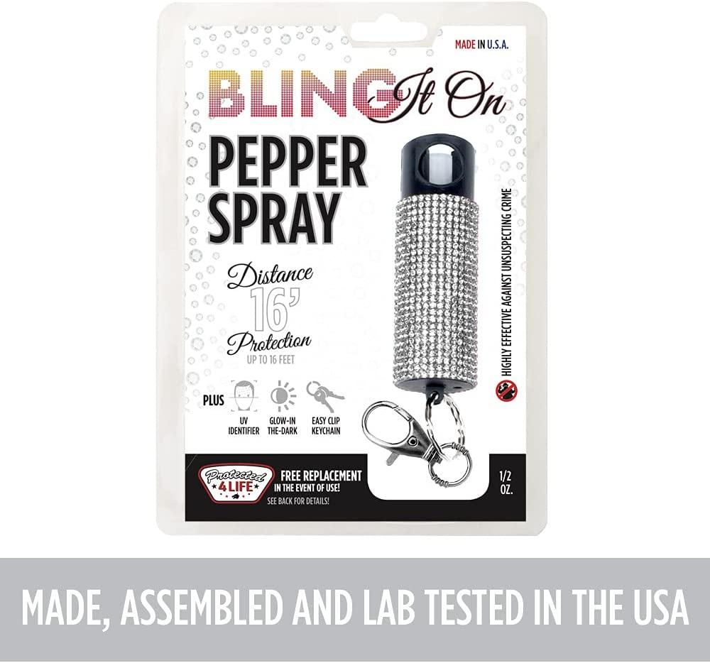 Guard Dog BlingitOn Pepper Spray Fashionable Key Holder 16ft (5m