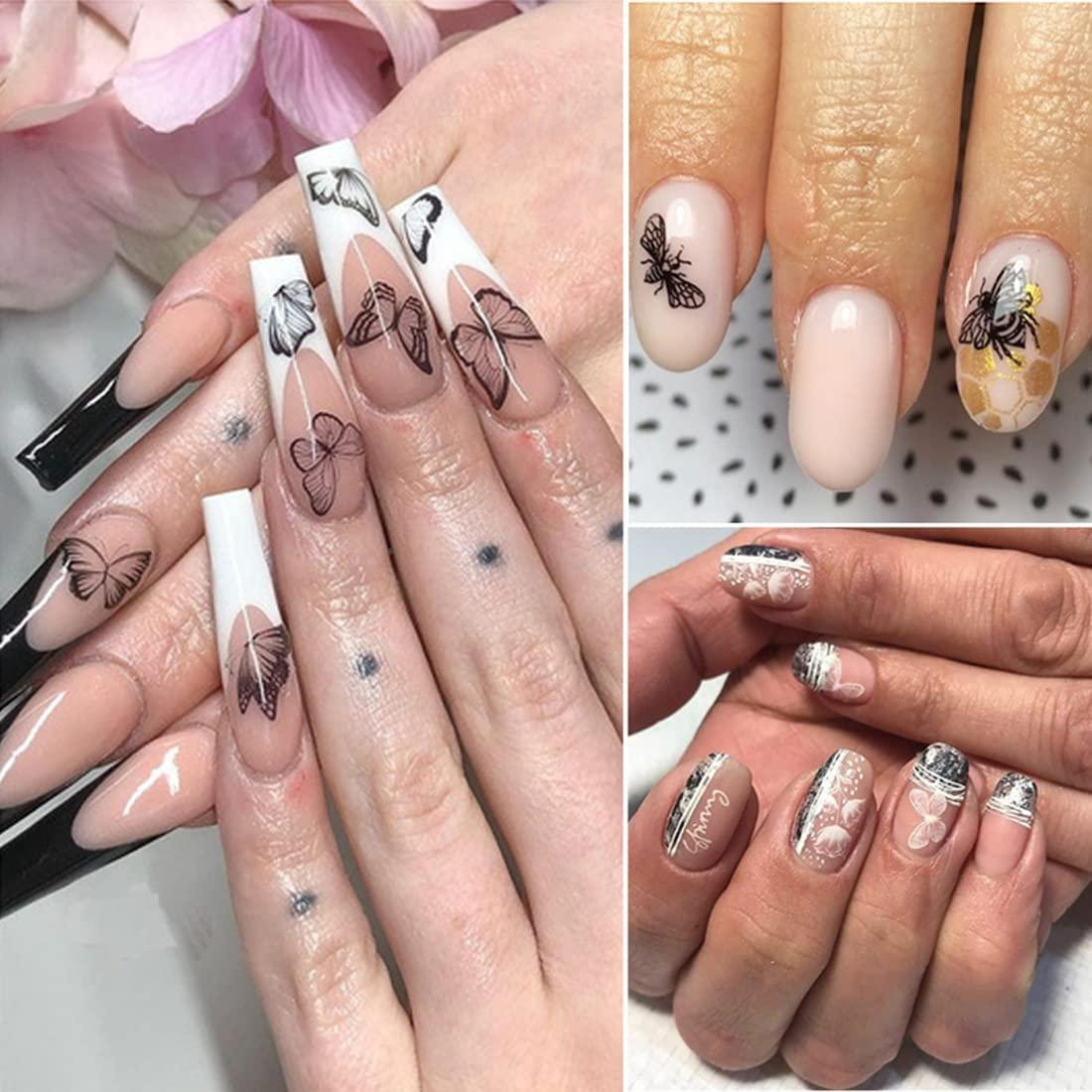 Butterfly Nail Art Butterfly Stickers Stylish Back Glue Decals With Fruit  Flowers For Manicure And Beauty Tips From Beasy113, $30.5 | DHgate.Com