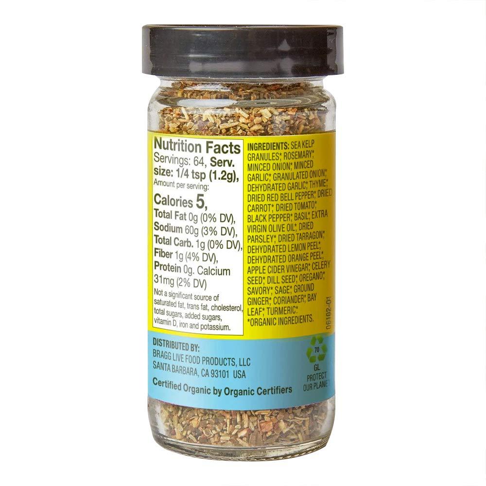 Bragg Organic Sea Kelp Delight Seasoning with Organic Bragg Sprinkle, 24 Herbs & Spices 2.7