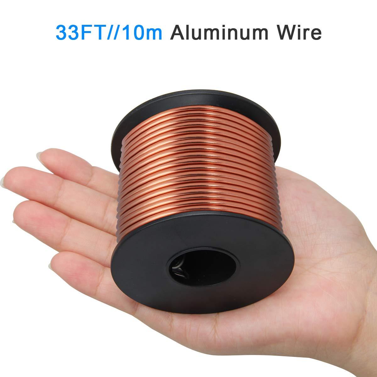 18 Gauge Wire 1mm Thick Aluminum Craft Wire, Silver Color, 10m Roll, 32ft,  Silver Wire for Jewelry Making LC101 