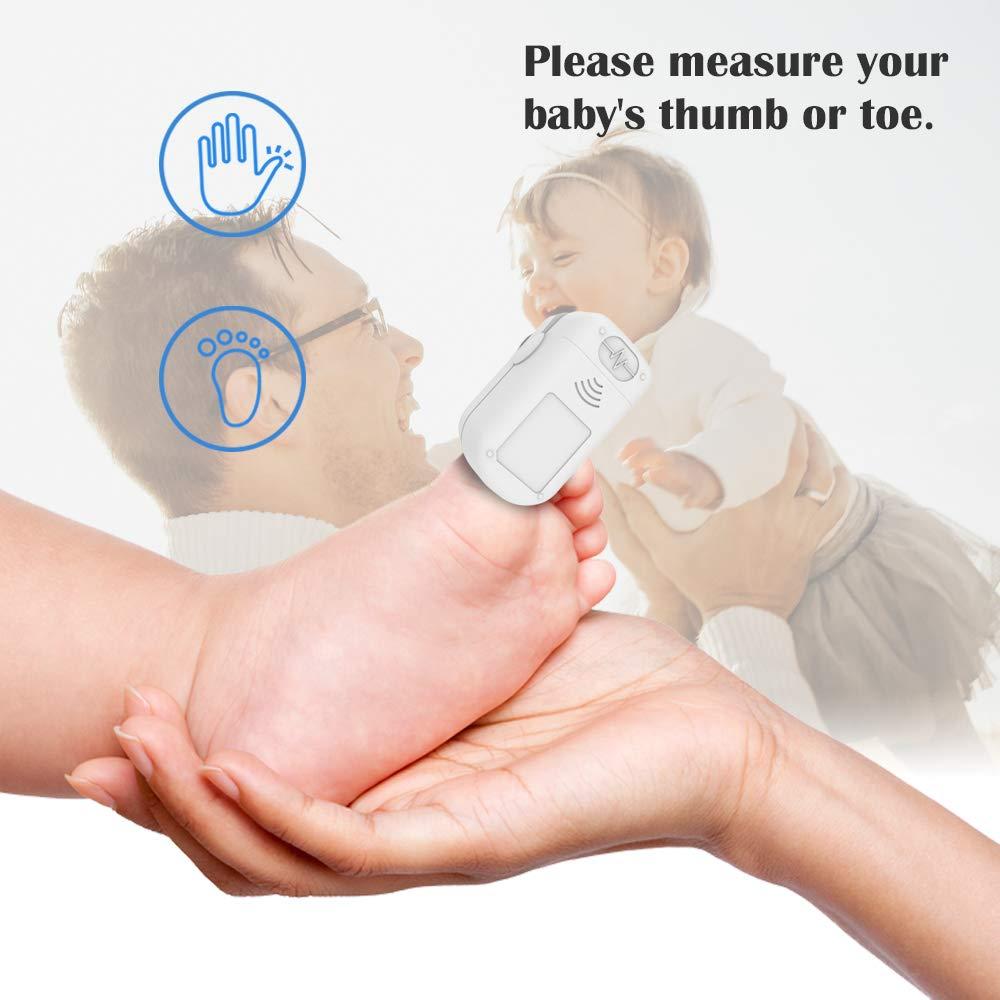 Pulse oximeter fingertip, Portable blood oxygen saturation monitor for heart rate and SpO2 level