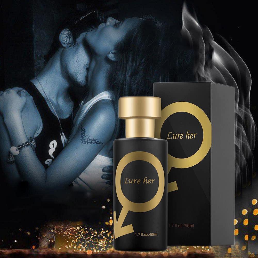 Golden Lure Pheromone Perfume, 1.76oz Golden Lure Perfume, Pheromones to Attract  Men for Women, Pheromones Cologne for Men to Attract Women (for Him)