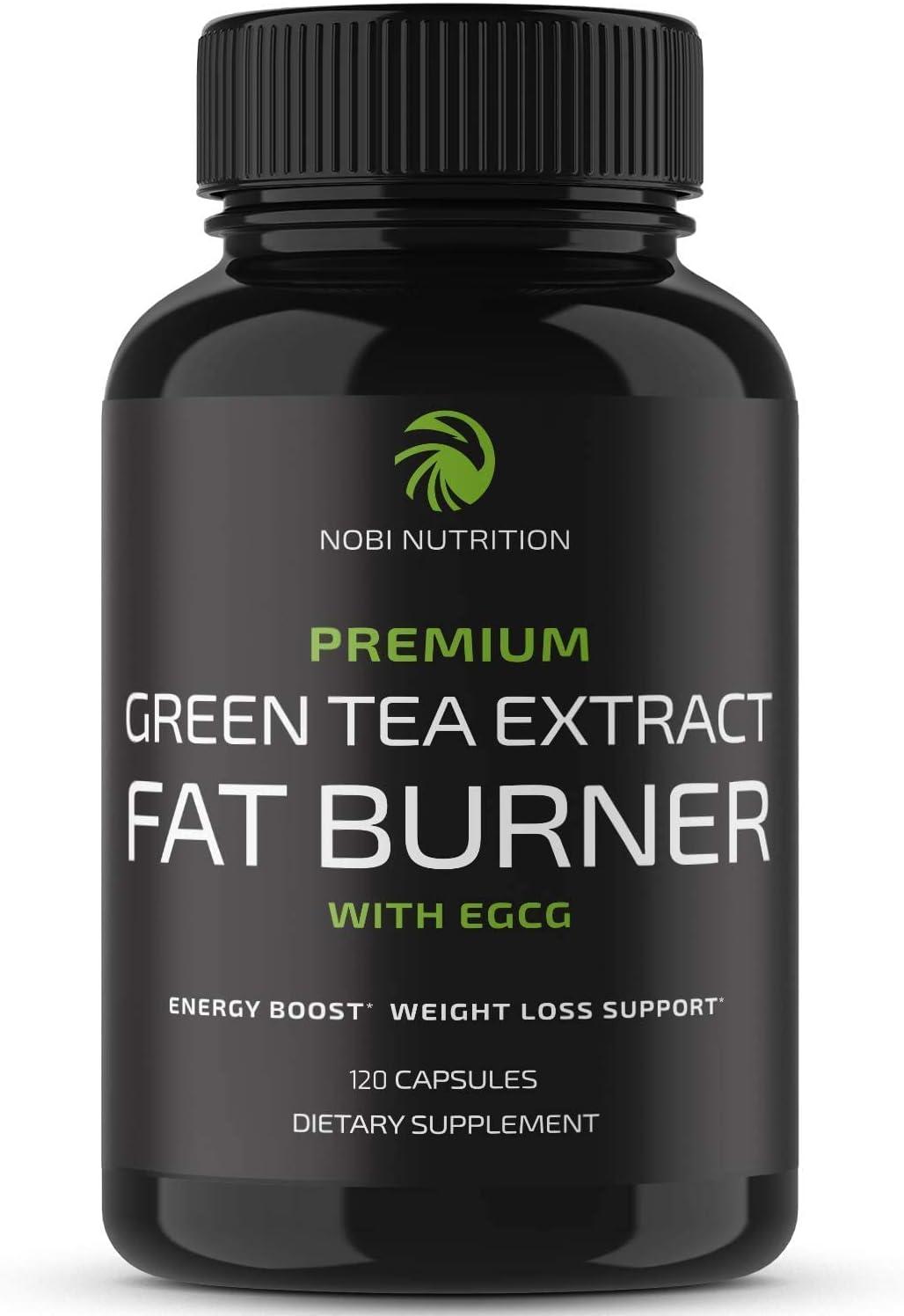 2x Nobi Nutrition, Premium Green Tea Extract Fat Burner w/EGCG, 60 Caps, BB  7/22