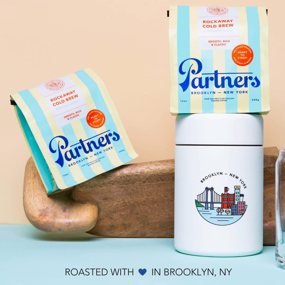 Partners Rockaway Blend Cold Brew Coffee Bags Medium Roast Ground