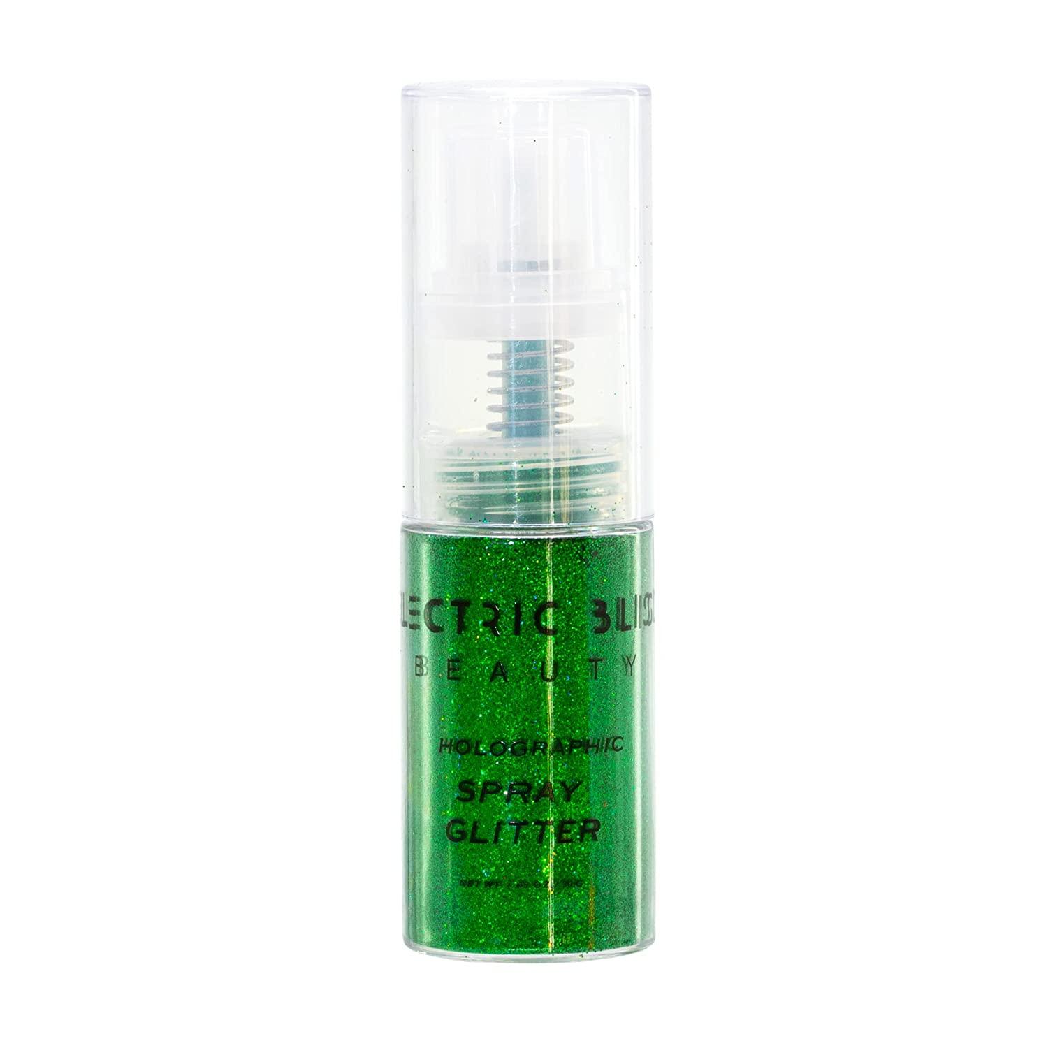 Green - 30 Grams Loose Glitter Spray - Holographic Glitter Spray - Cosmetic  Grade - Makeup Face Body Nail Festival Rave Beauty Craft (Green)