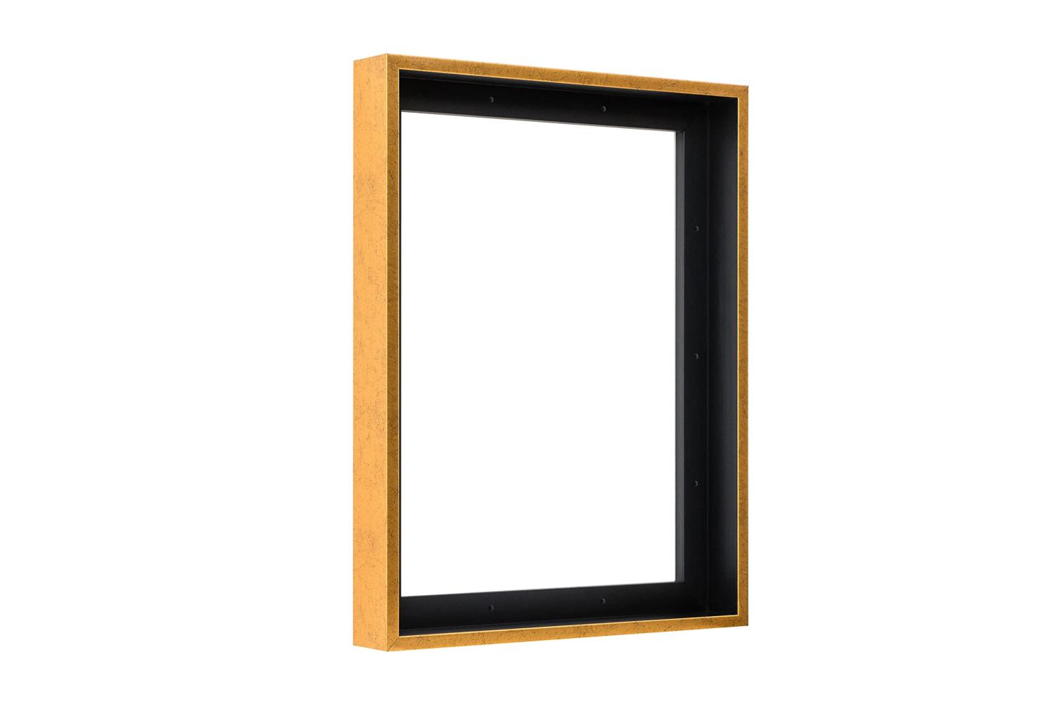 Pixy Canvas 11x14 Floater Frame for 1.5 Deep Canvas Paintings, Wood Panels  & Stretched Canvas Boards. 4 Colors Available (Black, 11 x 14 inch)