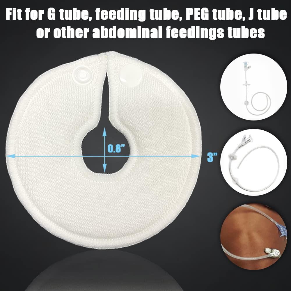 G Tube Feeding Pad Holder with Button for PD Ileostomy Stoma Patient
