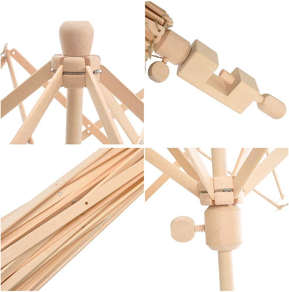 Yarn Winder Wooden Umbrella Swift Yarn Winder Knitting Umbrella 24