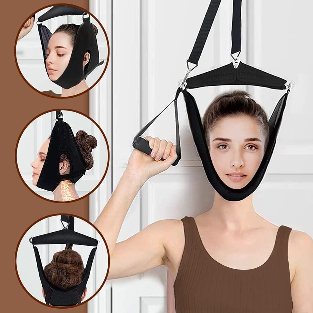 Neck Stretcher,Cervical Neck Traction Device for Home Use,Over The Door
