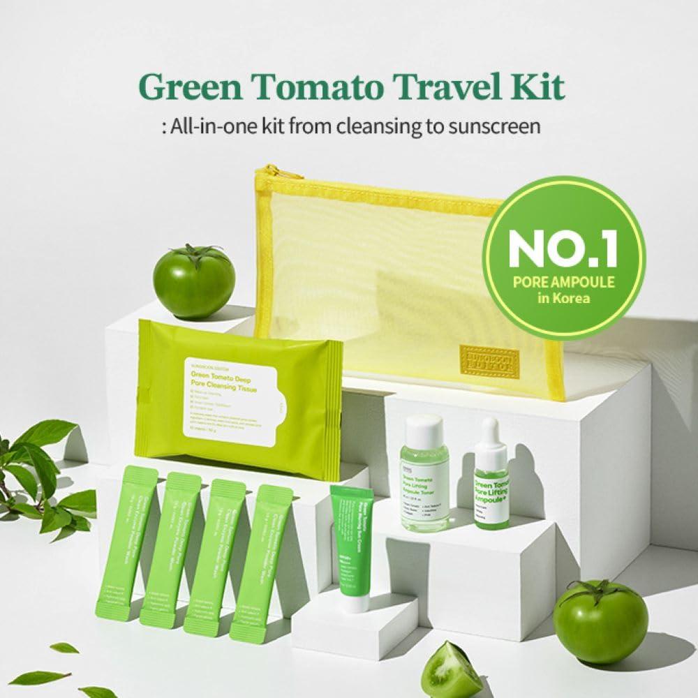 Shop Green Tomato Travel Kit - Cleansing Tissues Pore Cleaner