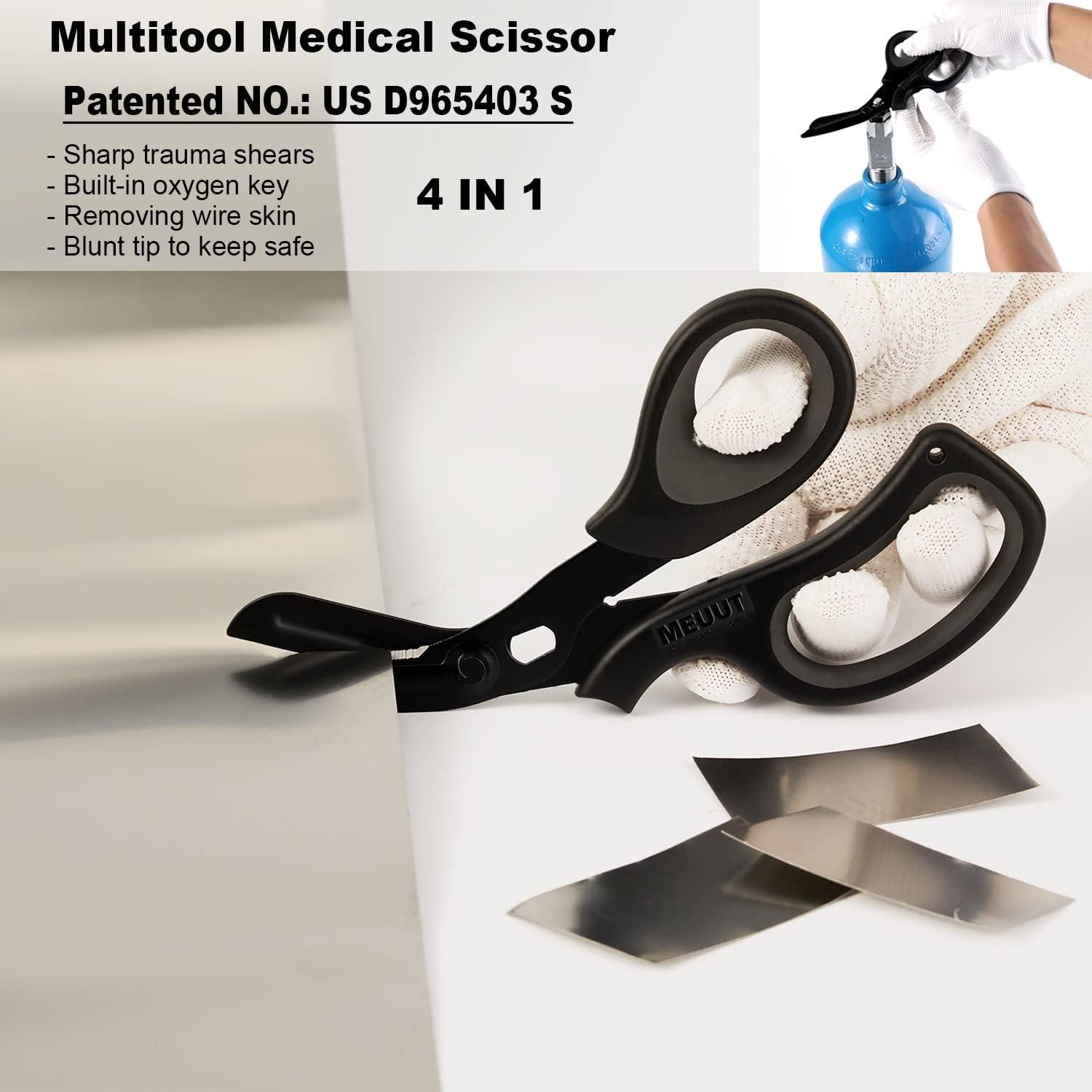 MDpocket 6 Nurse Bandage and Utility Scissors - Black