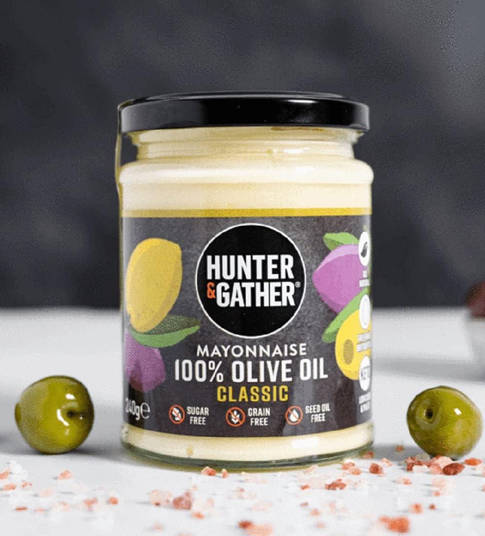 Hunter & Gather Olive Oil Mayonnaise 2 x 250g Made with Olive Oil & British Free Range Egg