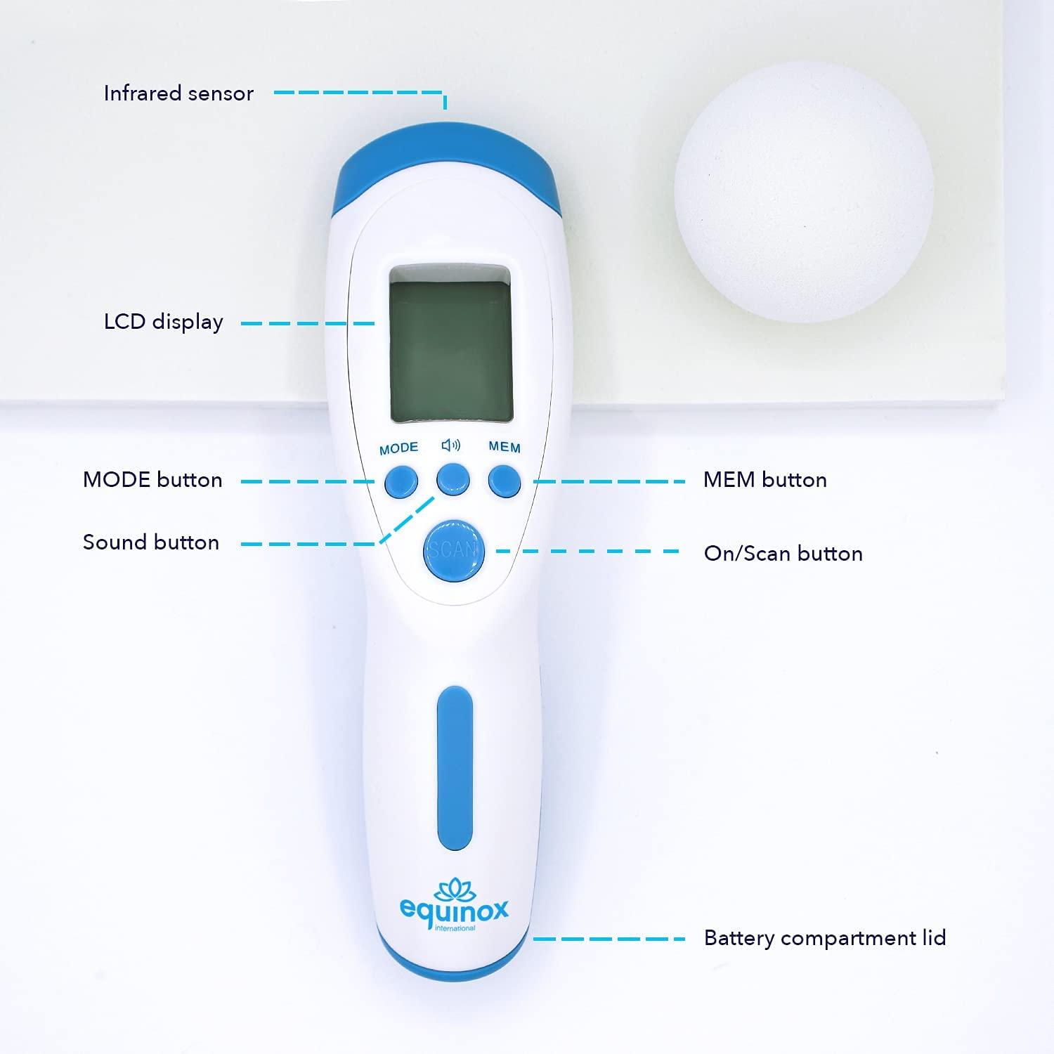 Equinox Digital Forehead Thermometer Thermometer for Adults No