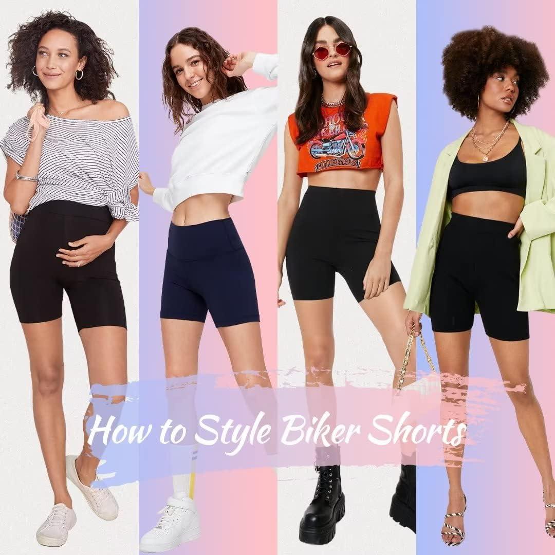 High waisted 5 inch shop biker shorts