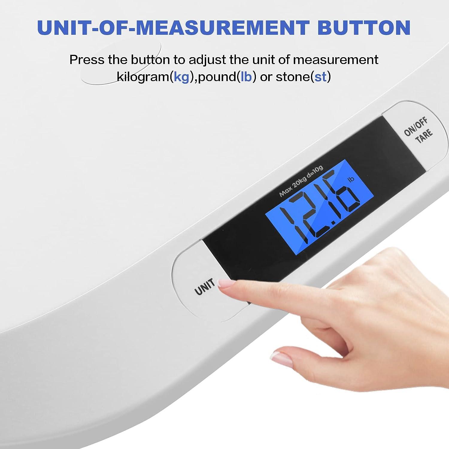 Baby Weight Scale Digital LCD Electronic Body Pet Puppies Kittens Scale  4-Modes