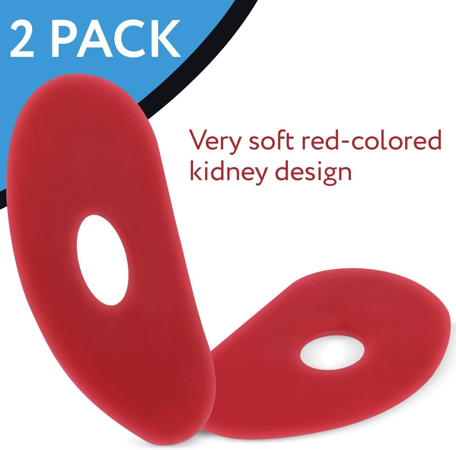 Red Soft Silicone Pottery Ribs - Pack of 2