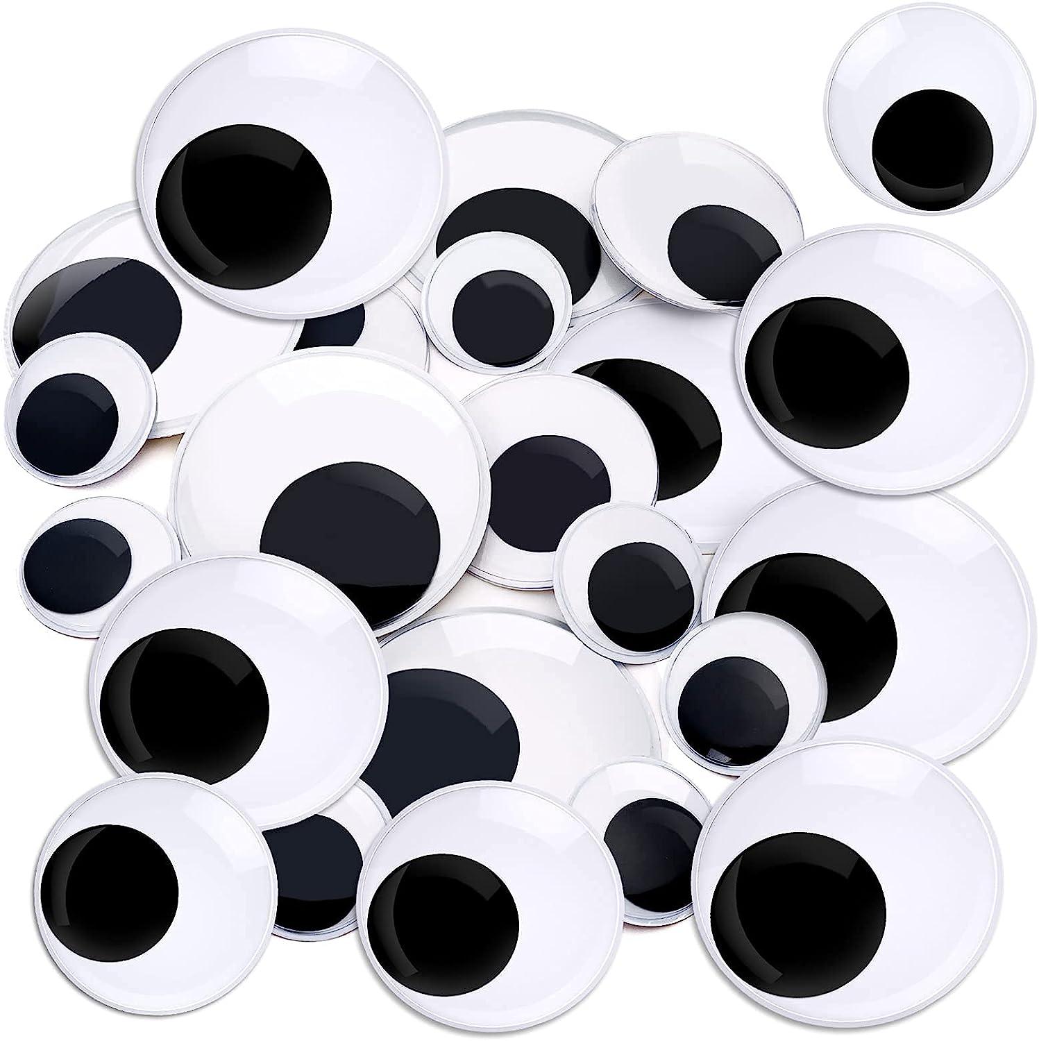 Homeford Large Self Adhesive Googly Eyes, White, 6-Inch, 2-Count