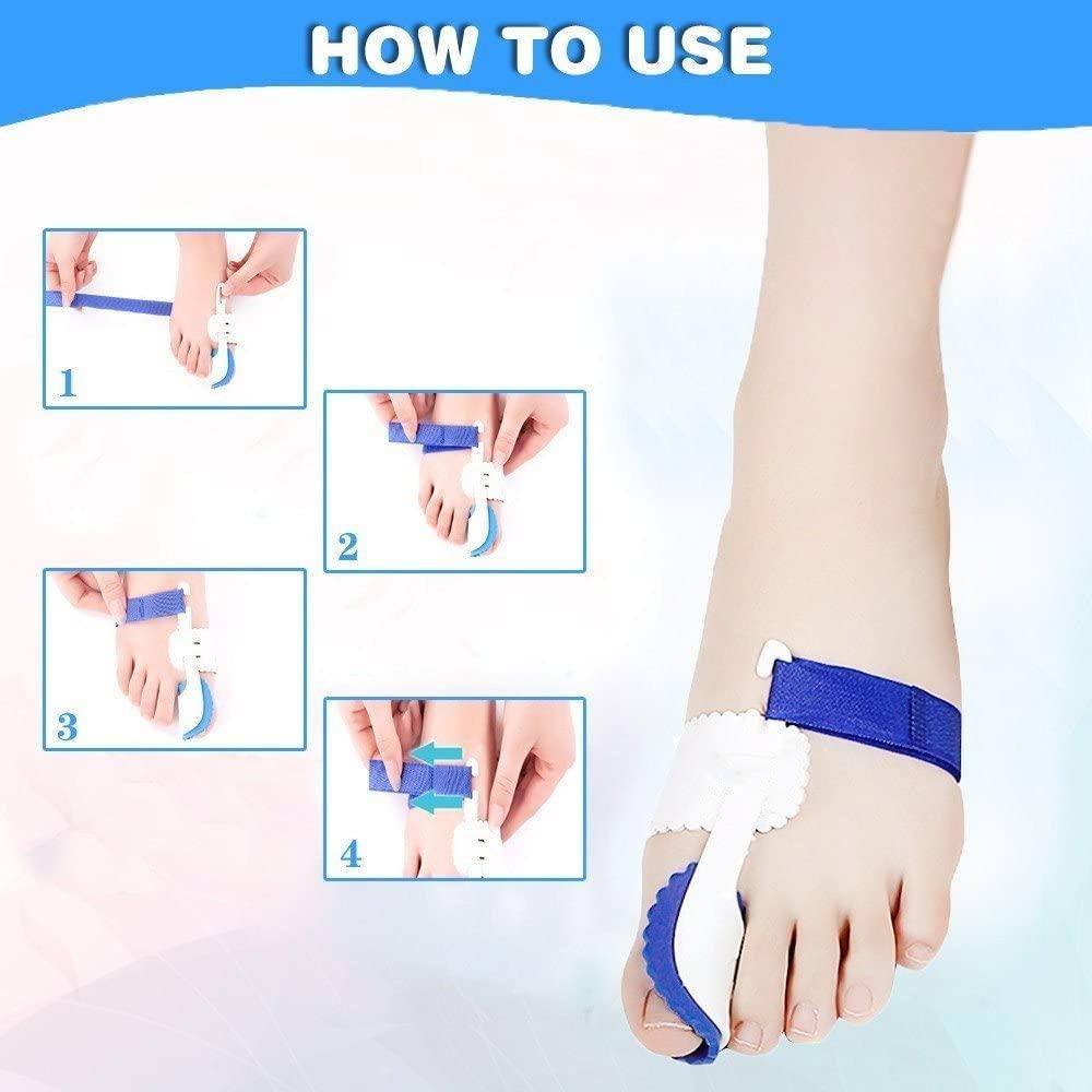 Bunion Corrector, Bunion Corrector & Bunion Relief Protector Kit, Toe Spacers Alignment