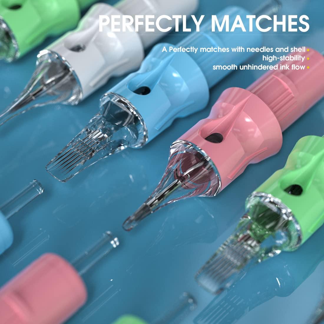 Dragonhawk Tattoo Cartridges Needles for Studio Artists, Disposable