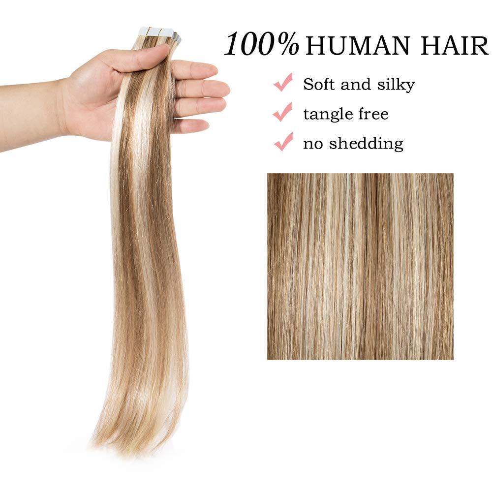SEGO TAPE Hair Extension Glue 20 Tressen Remy Real Hair 18