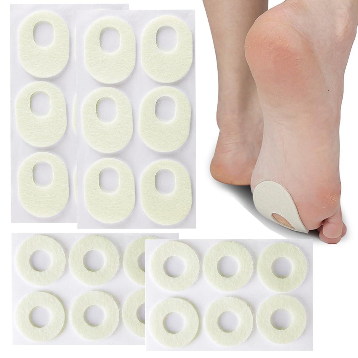 24 Pcs Self Adhesive Felt Corn Cushions - Callus & Bunion Plasters for ...