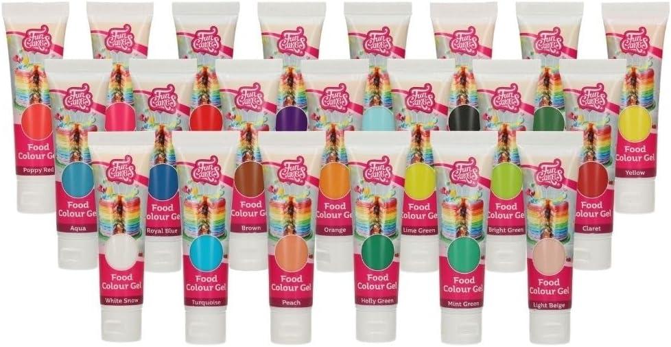FunCakes Food Colour Gel Red Highly Concentrated Food Colouring for Batter Cream Fondant