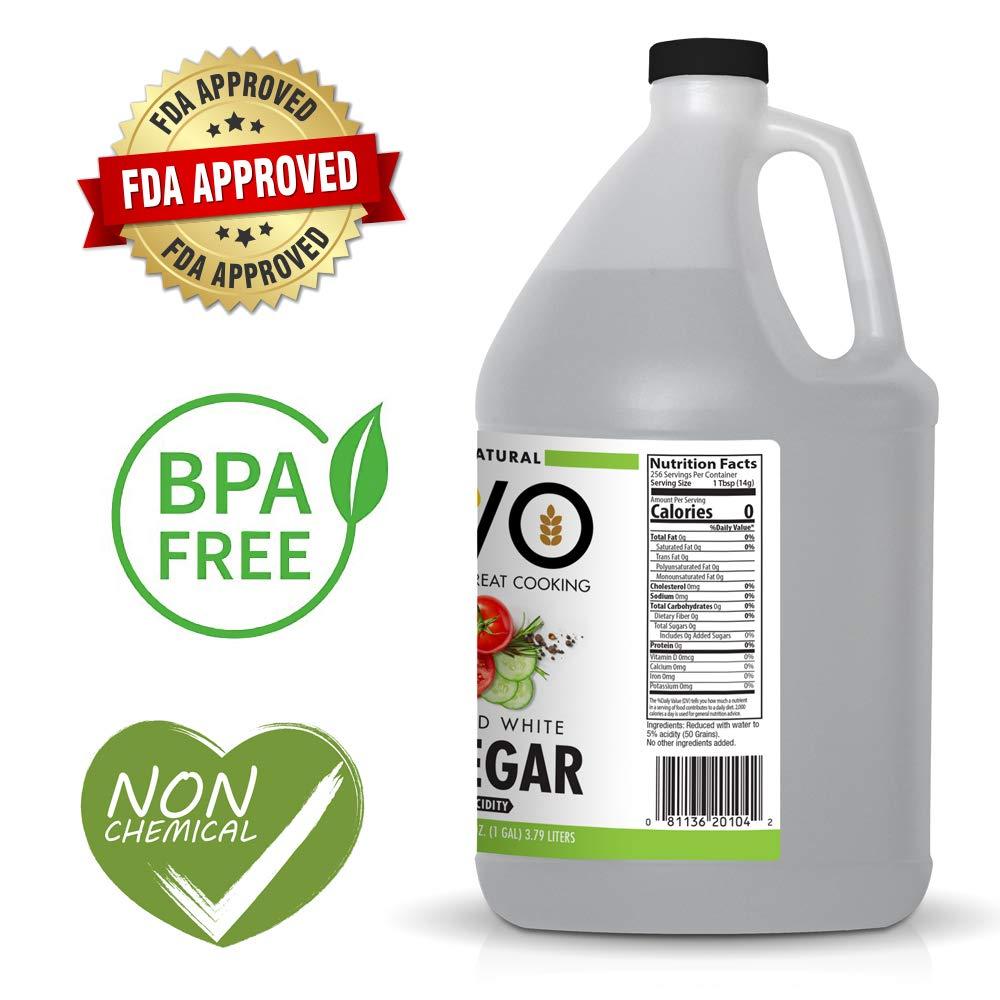 AVO 1 Gallon (128 oz) Pure Natural Distilled White Vinegar 5 Acidity