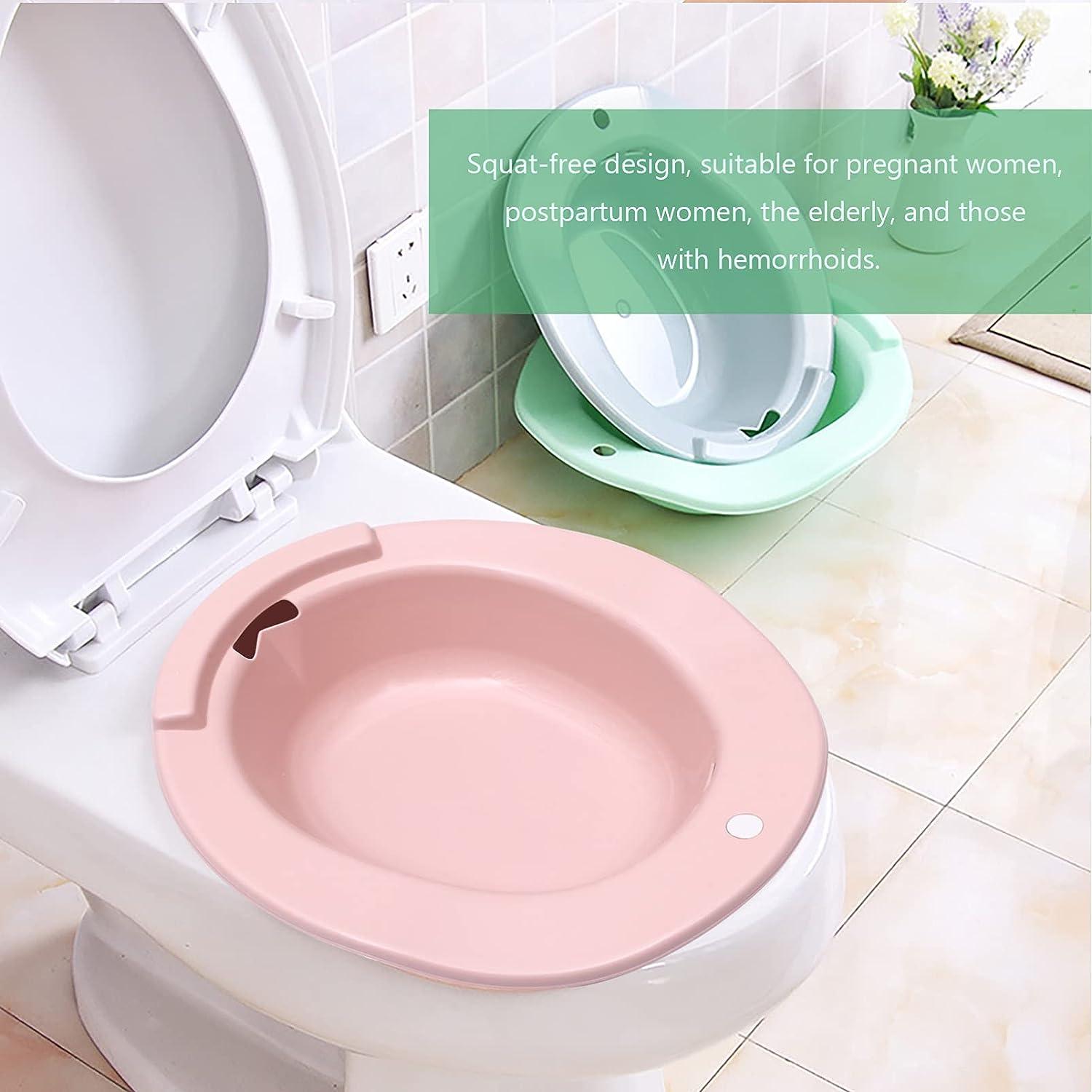 EXCEART Postpartum Care Basin Portable Bidet Sitz Sitz Bath for Toilet Pregnant Cleaning Basin