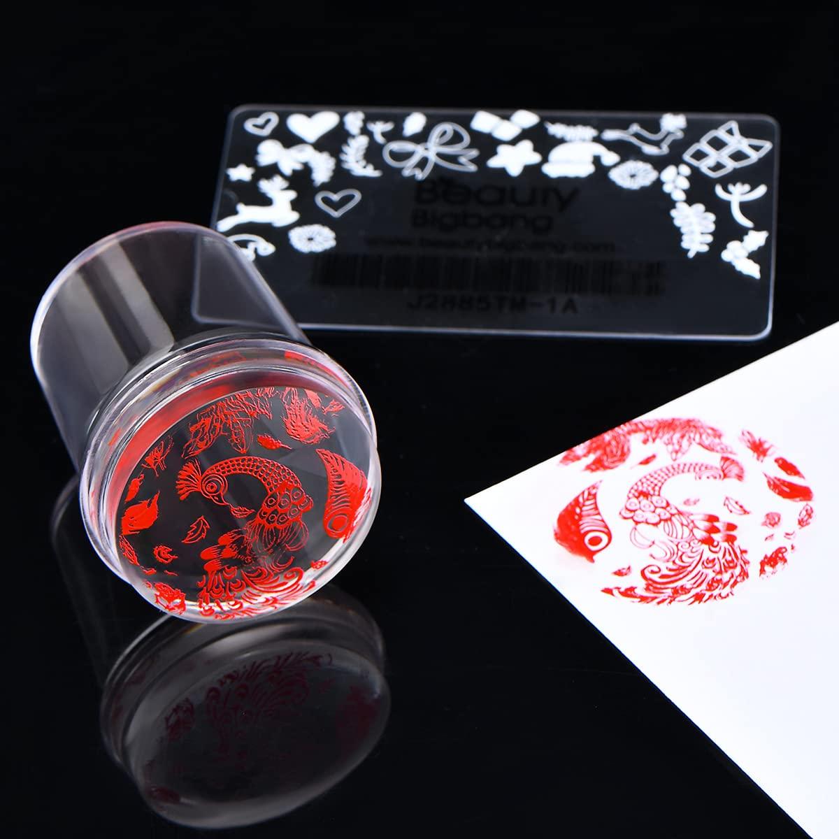 Metal Handle Jelly Clear Nail Art Stamper & Scraper Nail Stamping Tool |  BeautyBigBang