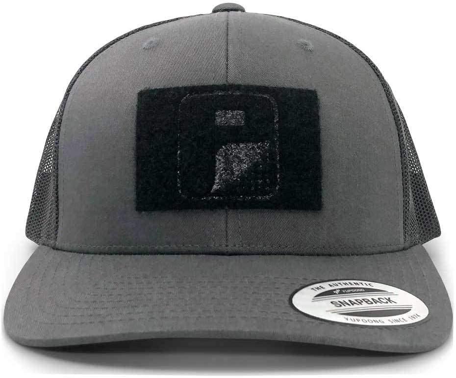 Pull Patch Tactical Hat, Authentic Snapback Trucker Curved Bill Cap, 2x3  inch Hook & Loop Surface to Attach Morale Patches