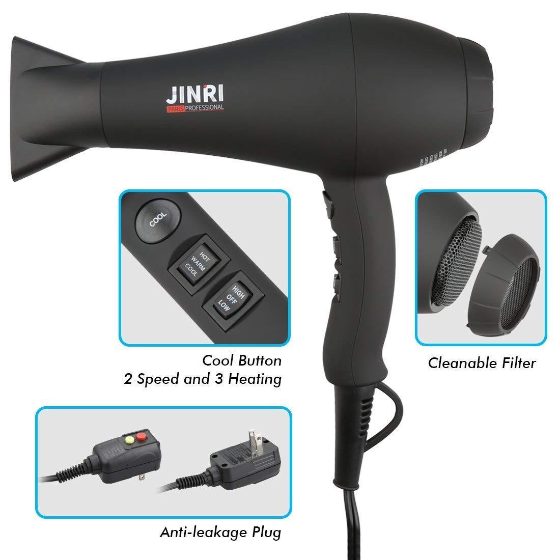 Hair Dryer 1875W, Negative Ionic Fast Dry Low Noise Blow Dryer