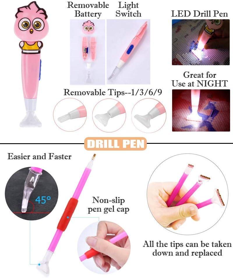 DIY Diamond Painting Pens.each 1 Includes 5 Tips and 1 Correction