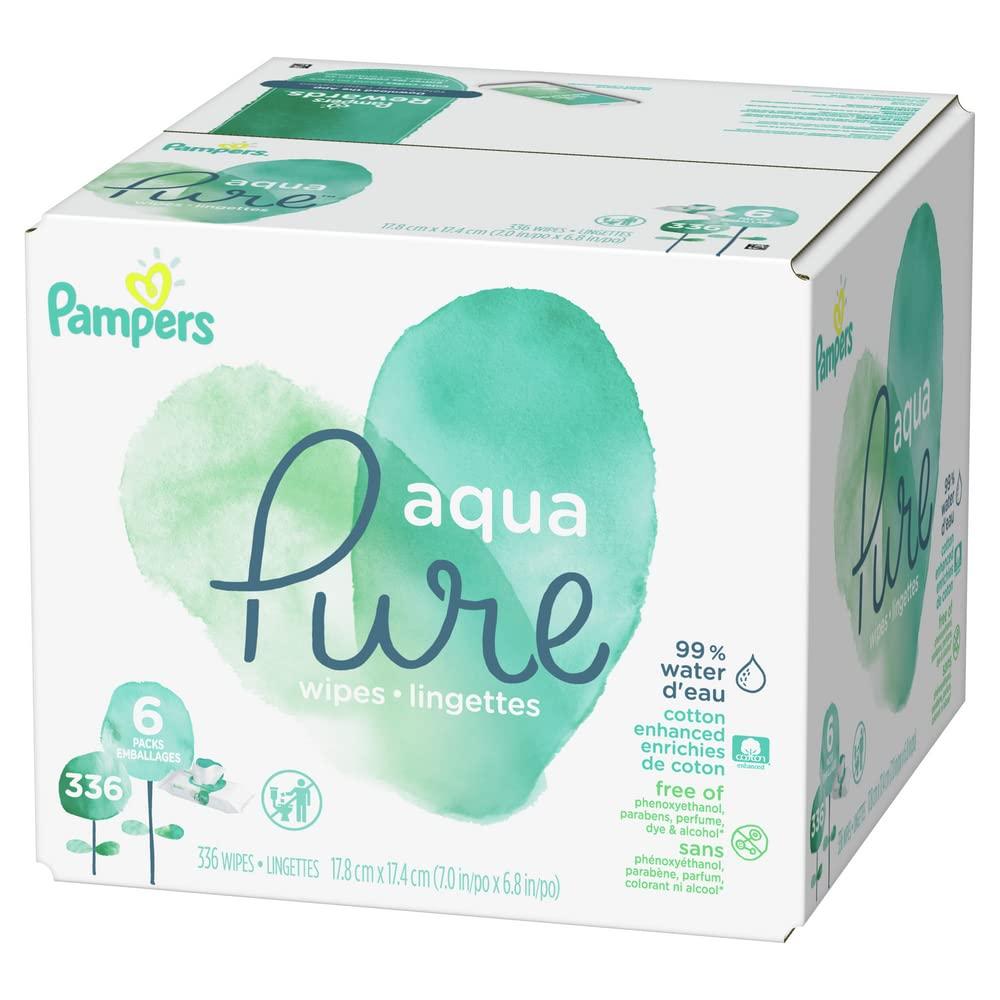 Pampers Lingettes pour bébés Aqua Pure Sensitive, 6X boîtes