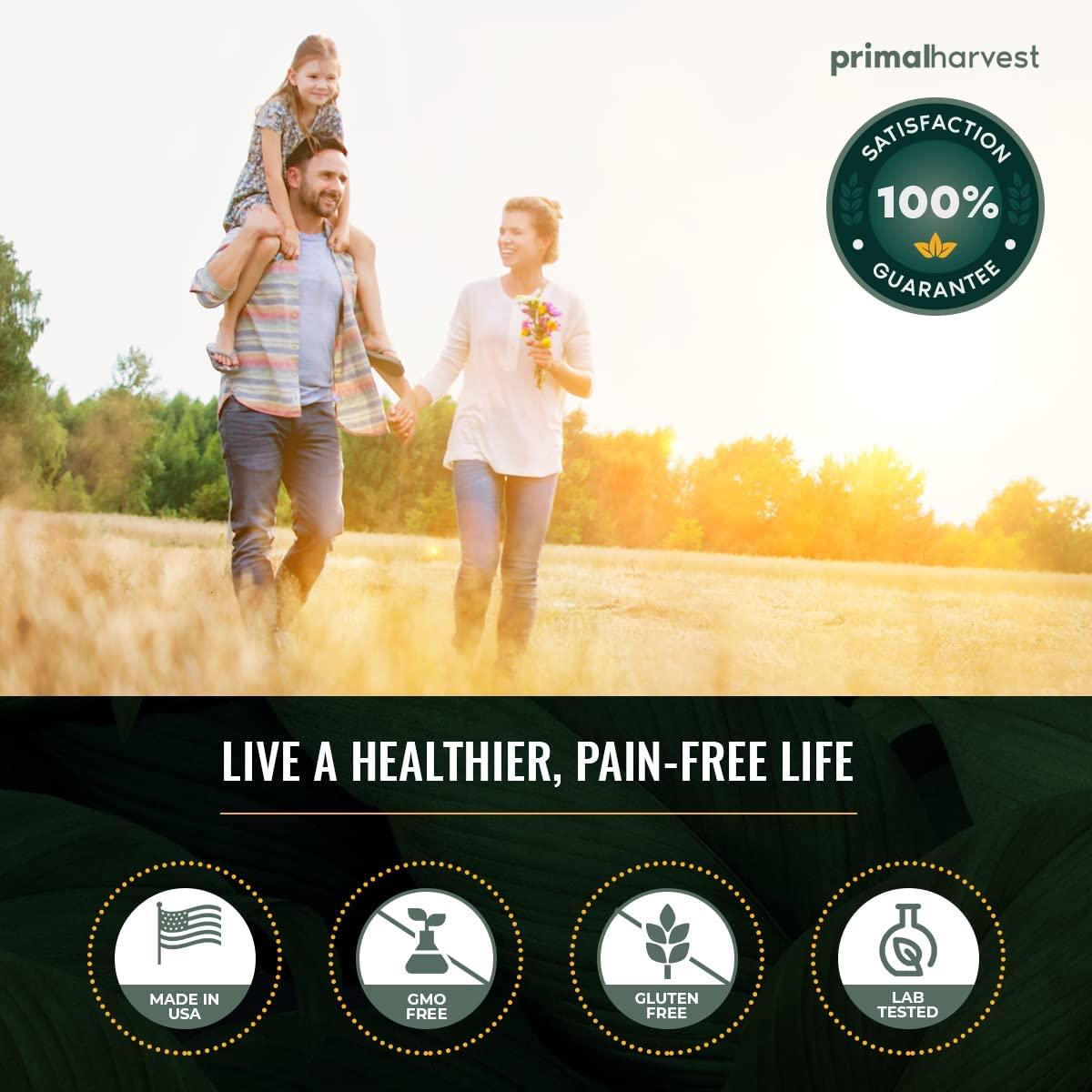 Omega 3 Fish Oil Supplements by Primal Harvest, 60 Soft Gels w/ 1000mg