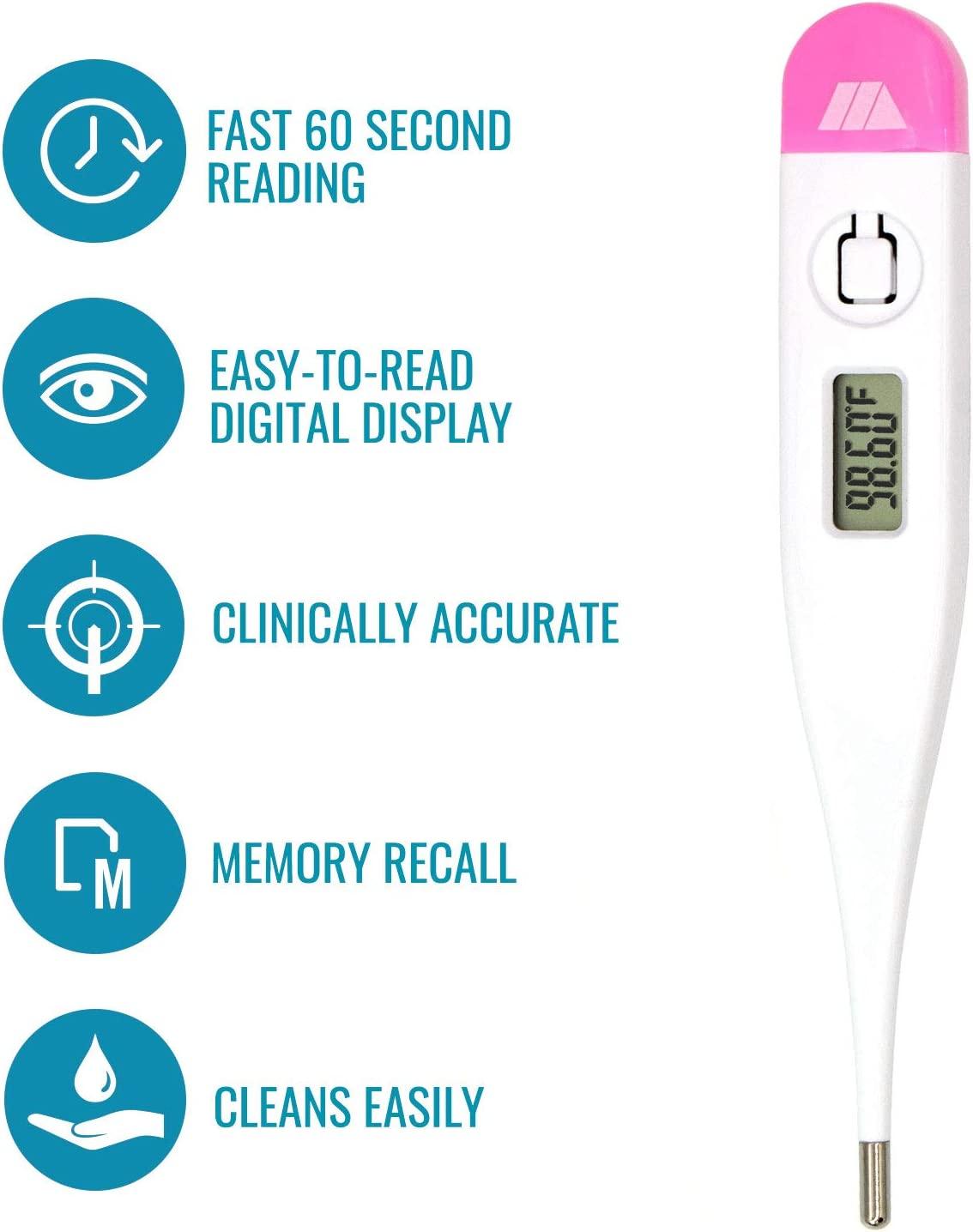 MABIS Digital Basal Body Thermometer for Ovulation Tracking, Fertility