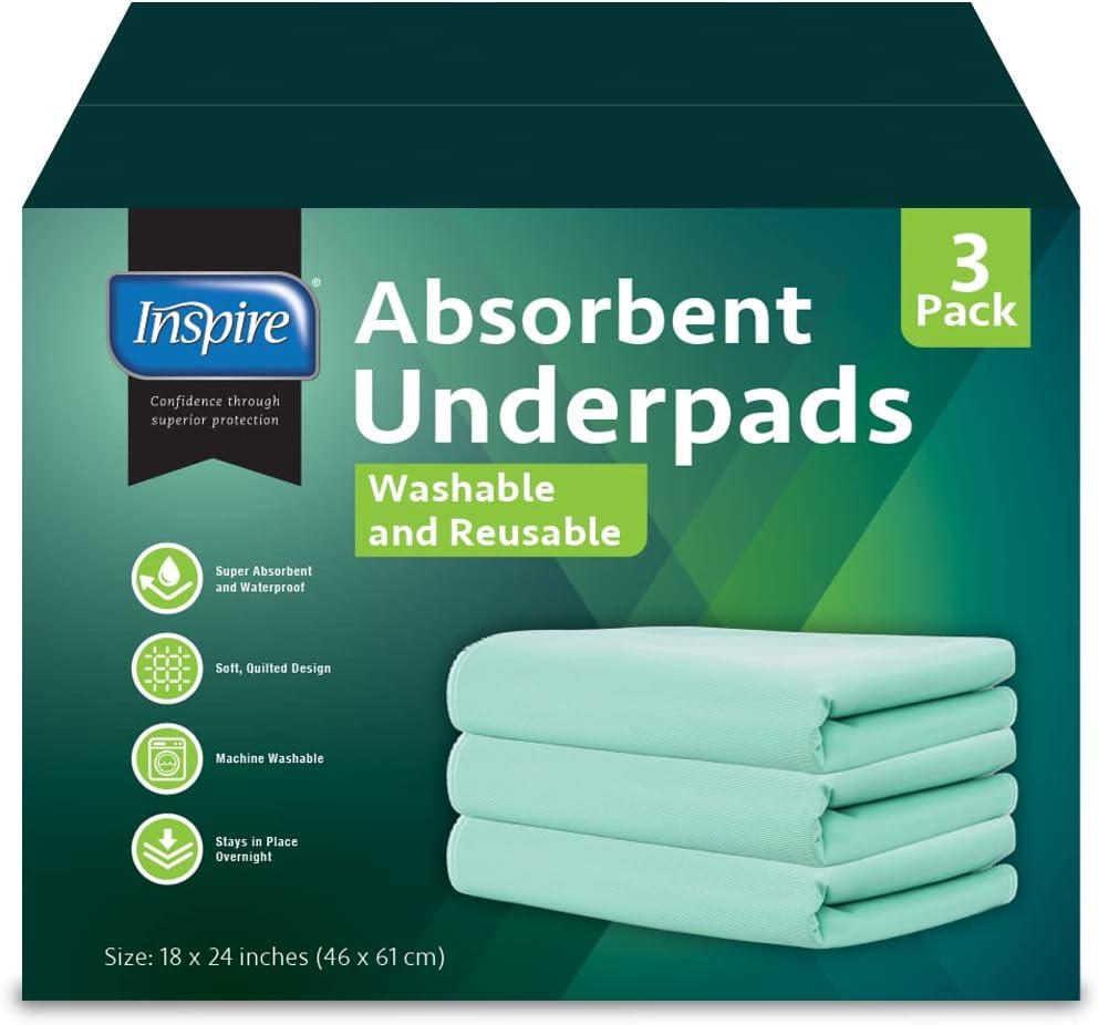 Washable Underpad Absorbent Waterproof Incontinence Bed Pads