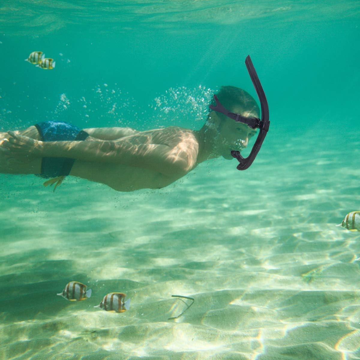 thumbnail image 2 of Snorkel Set Snorkeling Set Adult Front Snorkel Breathing Tube For Lap Swimming, Lap Swimming Snorkel, Detachable Swim Dive For Snorkel Diving Training (Red Scuba Mask Scuba Gear 2 of 10