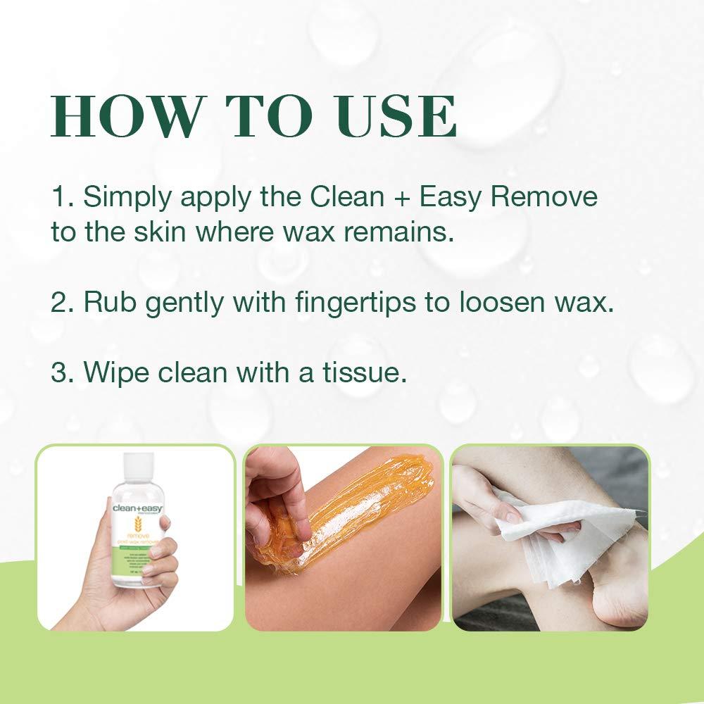 Clean + Easy After Wax Remover with Wheat Germ Oil Post Waxing