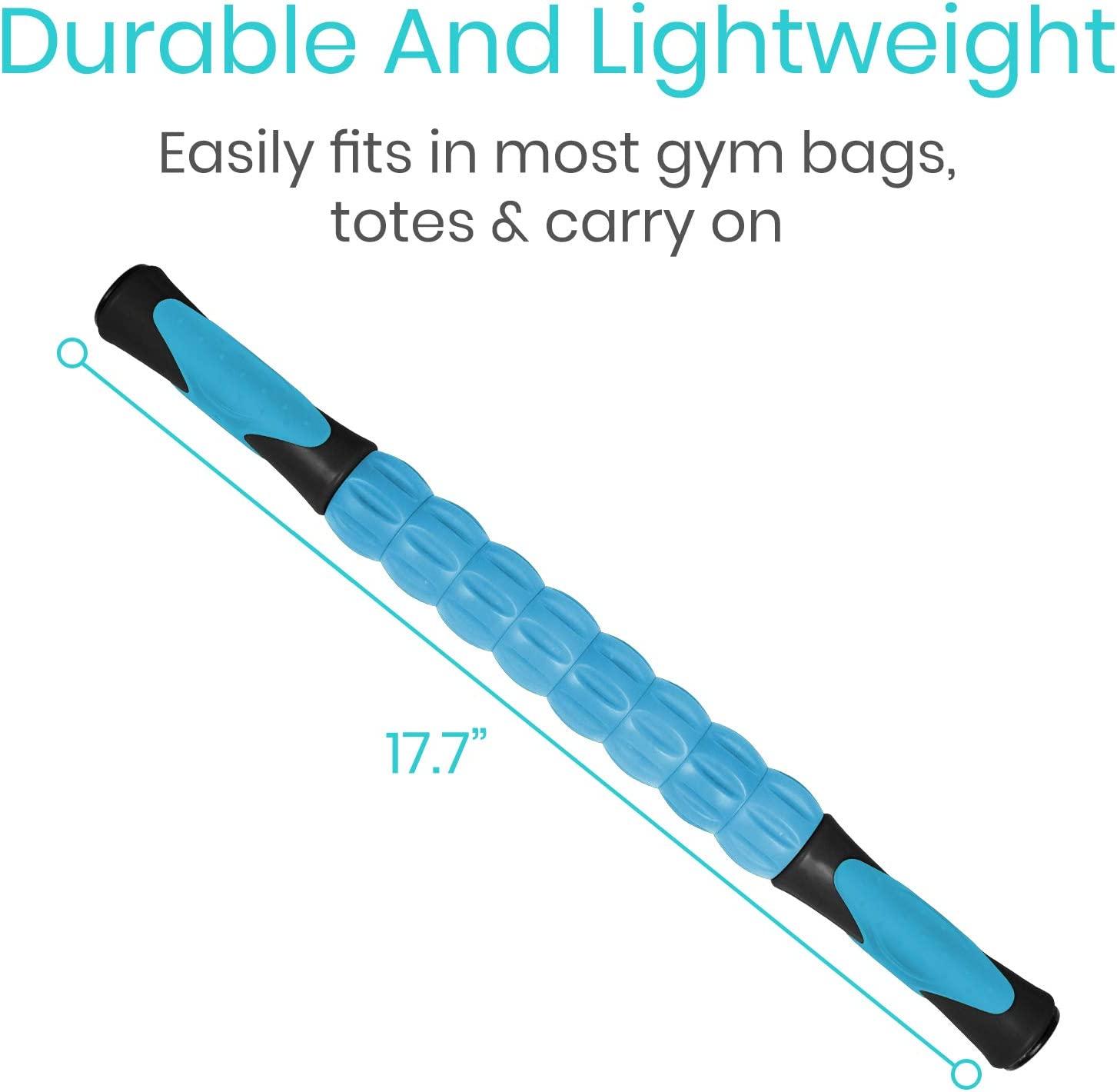 Vive Massage Stick Roller for Muscle Back Legs Deep Tissue Body Fascia Massager for Hamstring