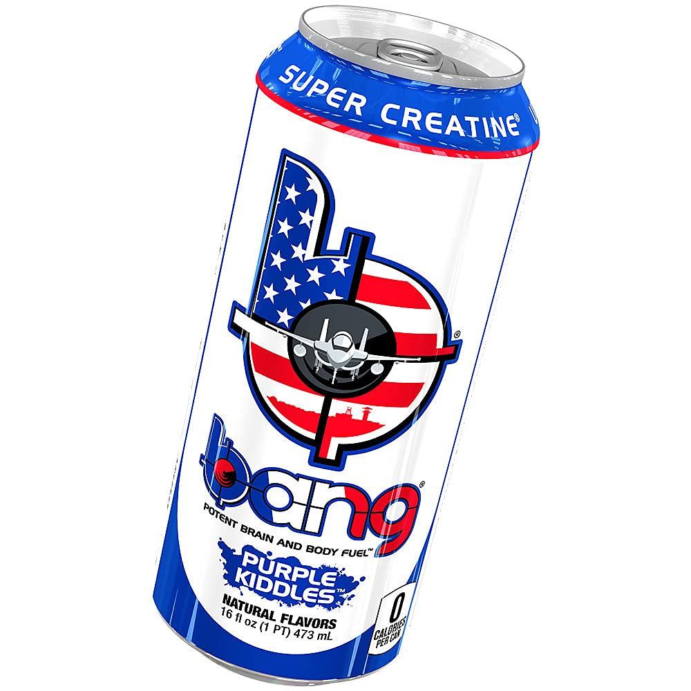 Bang Energy Drink with CoQ10 Creatine Purple Kiddles (12 Drinks, 16 Fl