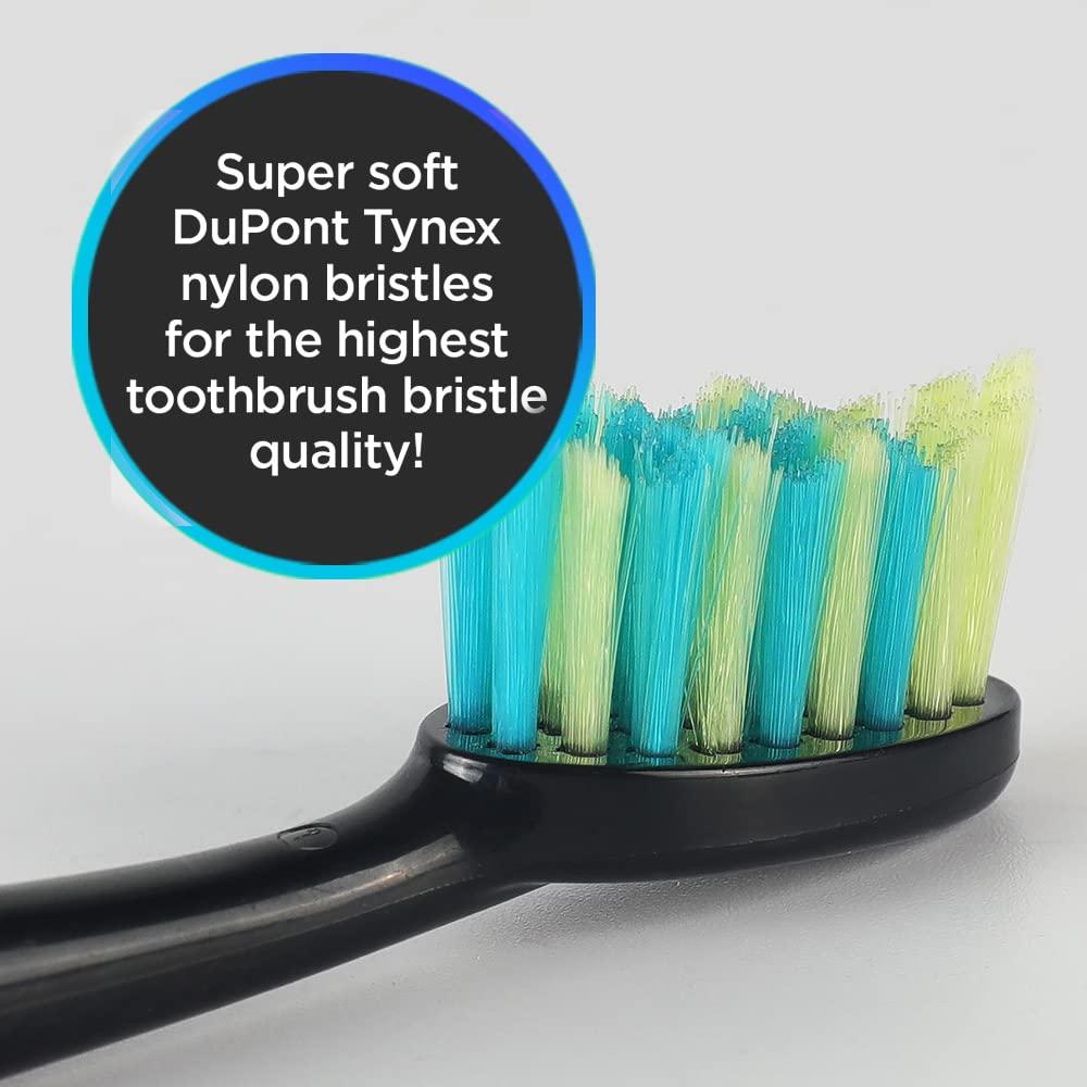 Voom Sonic Pro 7 Series Replacement Brush Heads in Black/White High