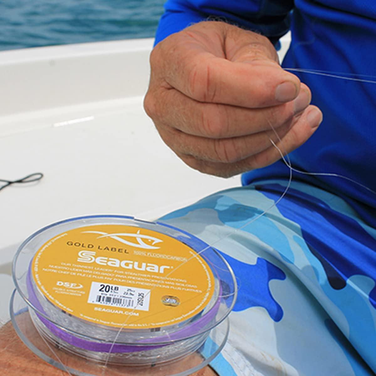 Seaguar Gold Label 100% Fluorocarbon Fishing Line, 8lb Break