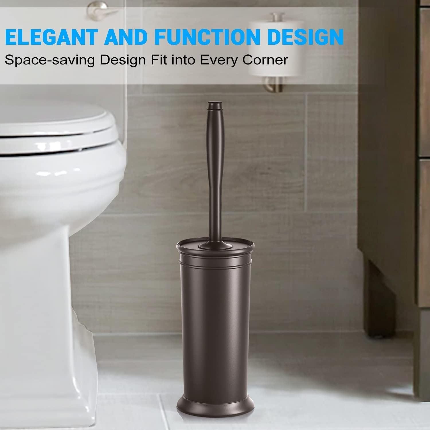 uptronic Toilet Plunger with Holder, Unique Plunger with All-Angle Design,  Plungers for Bathroom with Holder, Toilet Plunger Heavy Duty- White
