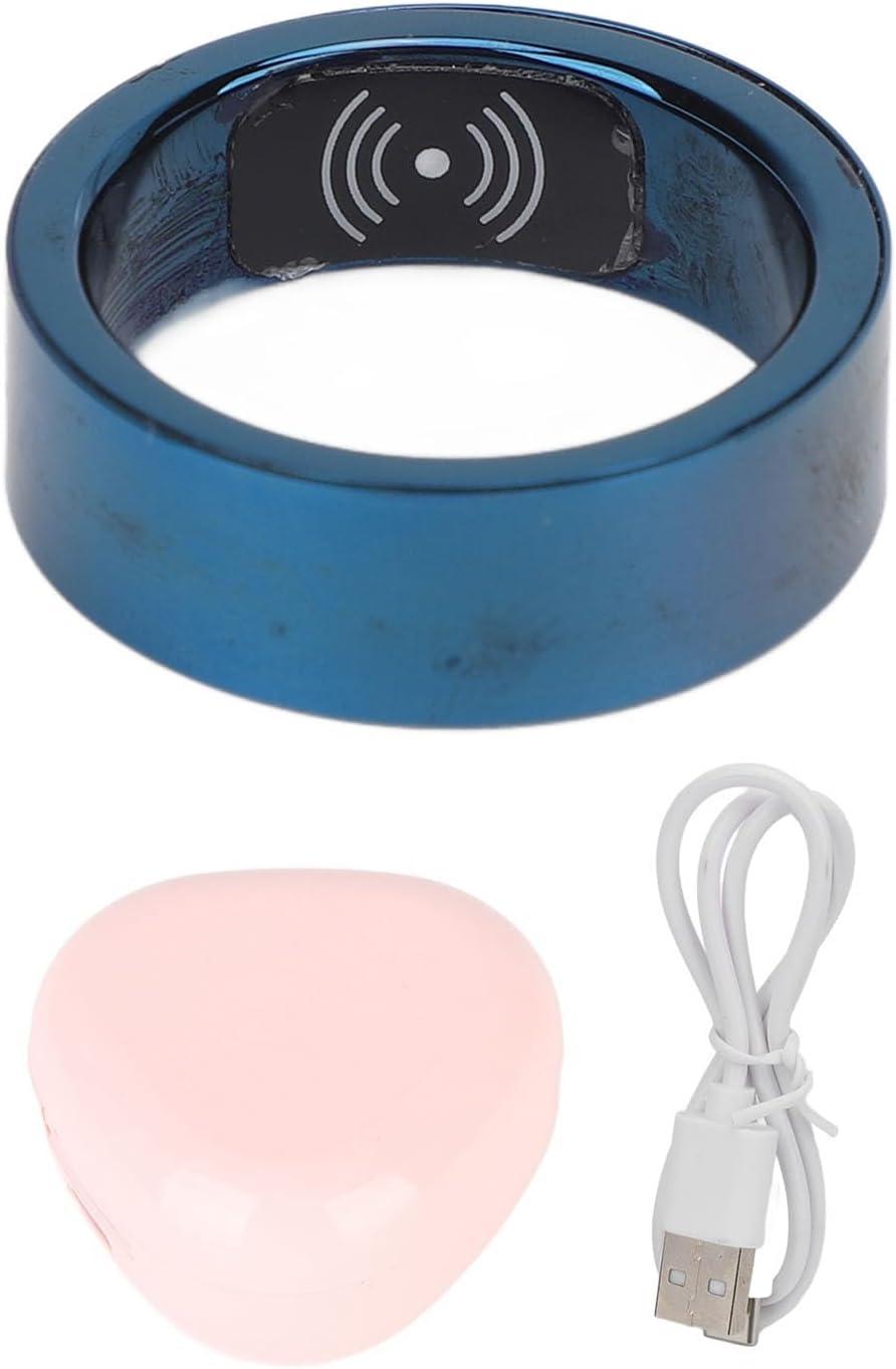 Smart Ring - Sleep Tracker Waterproof Titanium Alloy with Vibration Alarm |  Perfect Gift - 17# BLUE | Buy Now with Express International Delivery