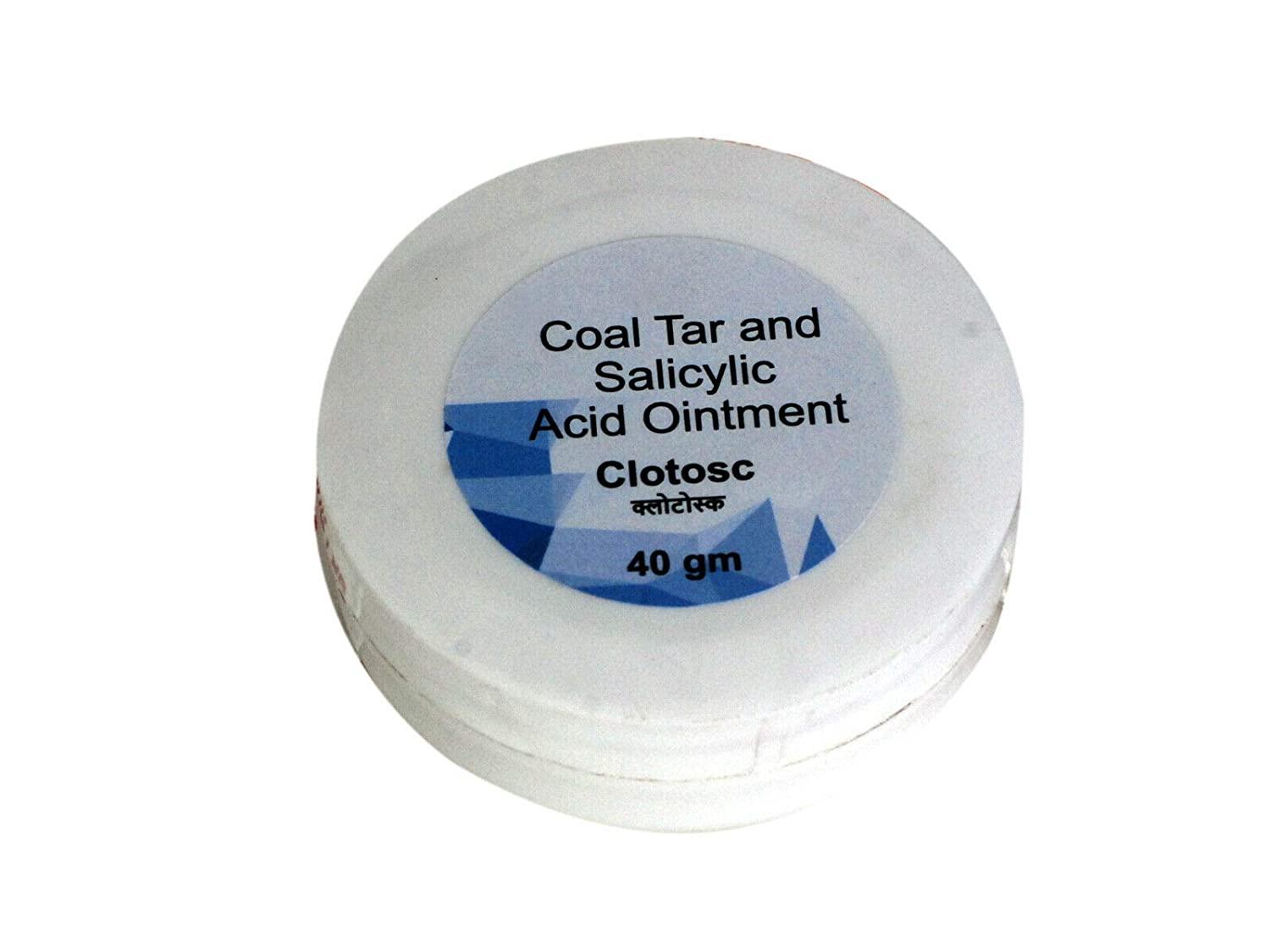 Coal Tar Salicylic acid Ointment Clotosc (40 g) 1.41 Ounce (Pack of 1)